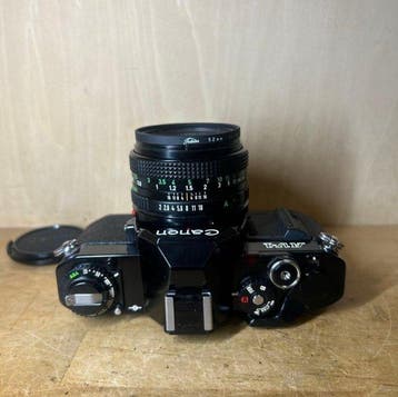 Canon AV-1 + FD 2/50mm | Appareil photo argentique, Audio, Tv en Foto, Nieuw