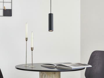 (16x) GU10 Decoratief Hanglamp cilinder 24cm zand...