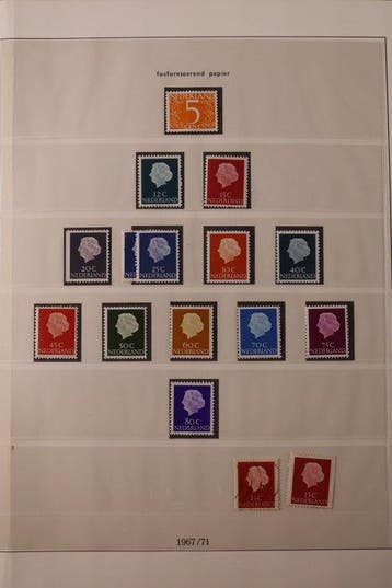 Nederland 1967/1995 - Gevorderde collectie in 3 Lindner, Gestempeld