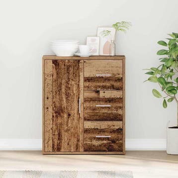 vidaXL Dressoir Oudhout 60 x 31 x 70 cm Bewerkt hout, Maison & Meubles, Verzenden