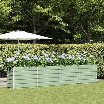 vidaXL Plantenbak Pastelgroen 385 x 50 x 77 cm Gegevens, Tuin en Terras, Verzenden, Nieuw