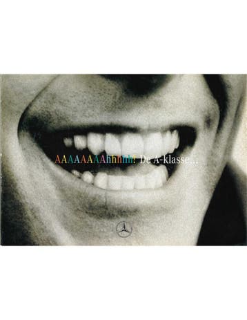 1997 MERCEDES BENZ A KLASSE BROCHURE ENGELS