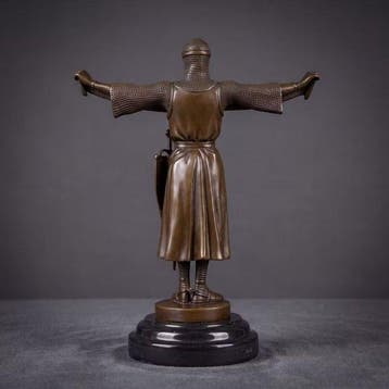 Statue, “Credo” 30 cm Naar: Fremiet - 30 cm - Bronze, Marbre, Antiquités & Art