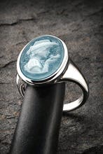 Argent, Bague camée classique en argent sterling – Bijou, Antiquités & Art