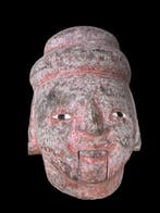 Marionet - Hout, Theaterkopf Yoke thé - Myanmar -