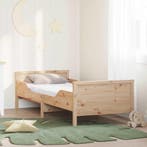 vidaXL Bedframe met uitschuifbaar matras Bruin 80 x 200 cm, Verzenden, Nieuw