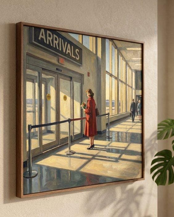 Le Yack - The Arrivals Gate - Hand signed, Antiquités & Art, Art | Objets design
