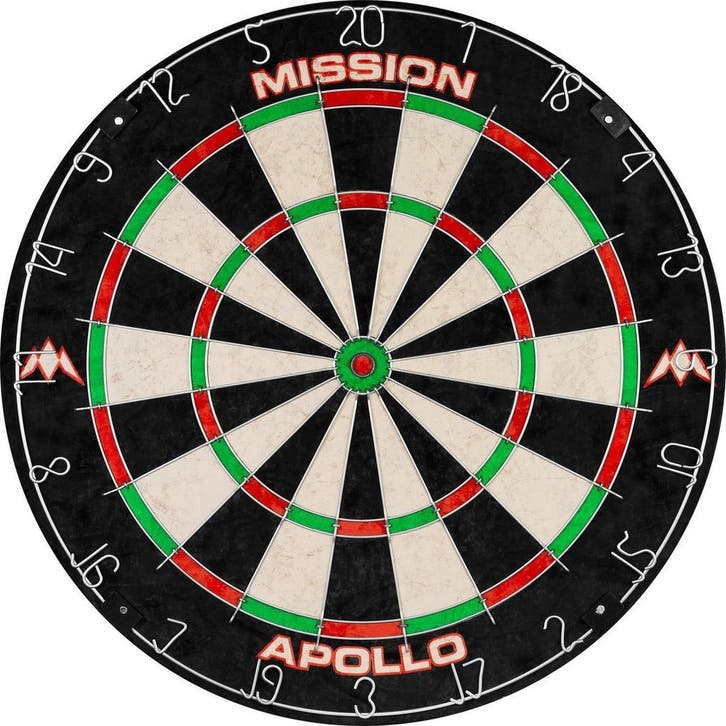 Dartbord Mission Apollo met 2 sets dartpijlen (Dartborden), Sport en Fitness, Darts, Dartbord, Nieuw, Ophalen of Verzenden