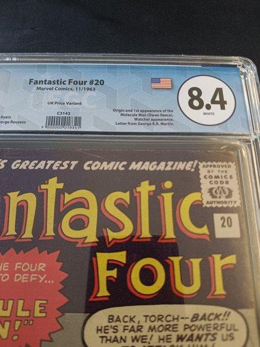 Fantastic Four (Vol. 1) #20 - UK Price Variant - EGC 8.4 -, Boeken, Strips | Comics