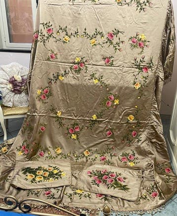dipinto a mano a motivi floreali - Bedsprei (3) - 3 m - 256
