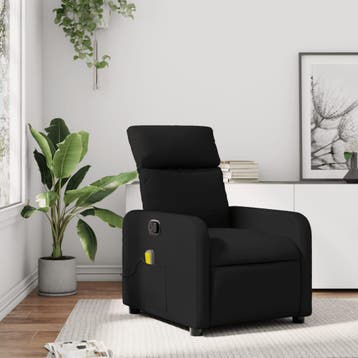 vidaXL Massagestoel Kunstleer Zwart, Verzenden, Nieuw