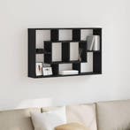 vidaXL Wandplank met plank Zwart Eiken 85 x 16 x 52,5 cm, Verzenden, Nieuw