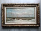 Paul-Jean Clays (1817-1900) - Zeegezicht met boten op de