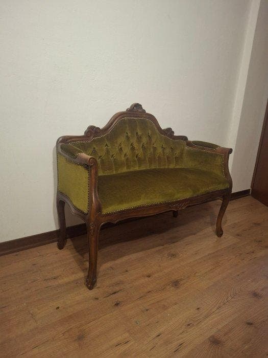 Sofa - Walnoot, Antiek en Kunst, Curiosa en Brocante