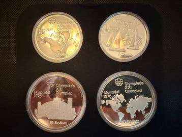 Canada. 5, 10 Dollars 1976, Montreal Olympic Proof Set
