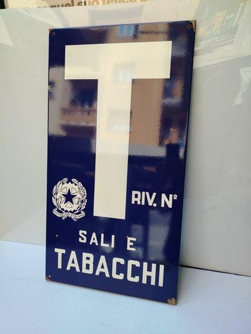 Emaille bord - Sali e Tabacchi Riv. N. - Republiek van