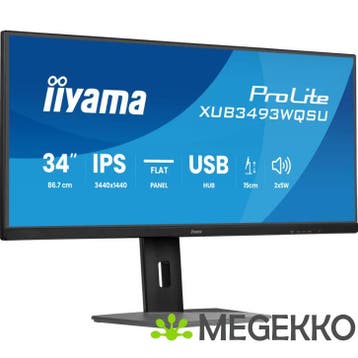 Iiyama ProLite XUB3493WQSU-B6 34  UltraWide Quad HD 120Hz, Verzenden, Nieuw