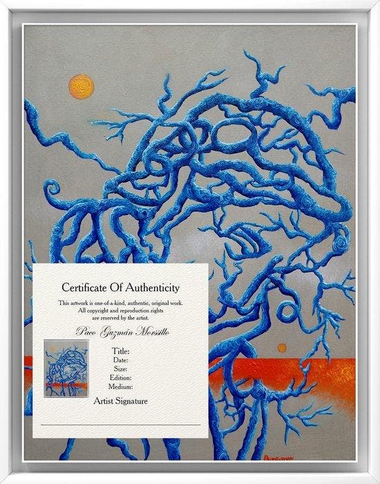 Paco Guzmán - La pensadora ( No reserve price ), Antiek en Kunst, Kunst | Schilderijen | Modern