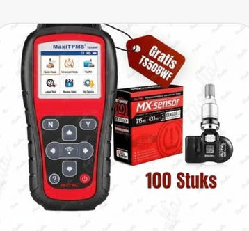 Gratis Autel TS508WF TPMS bij aankoop 100 TPMS Sensoren, Verzenden