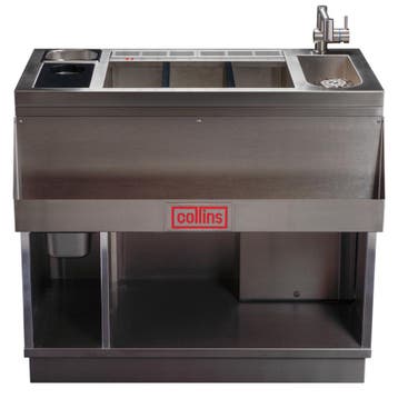 Bar-/Cocktailstation | RVS | MACH 1 | Onderbar | Spoelbak +, Verzenden, Nieuw in verpakking