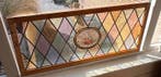 Vintage Glas-in-loodraam - Dutch sailing ship , hand