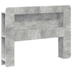 vidaXL Hoofdeinde Kast met opslag Betongrijs Geconstrueerd, Huis en Inrichting, Slaapkamer | Bedden, Verzenden, Nieuw