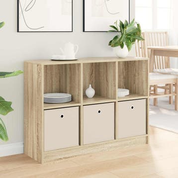 vidaXL Dressoir Sonoma Eik 102 x 32 x 73,5 cm, Verzenden, Nieuw