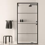 Aanbieding: BWS Douchewand Black Line | Nano Glas | Mat, Ophalen of Verzenden, Nieuw, Douche