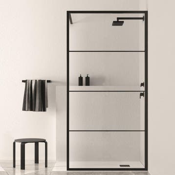 Aanbieding: BWS Douchewand Black Line | Nano Glas | Mat, Ophalen of Verzenden, Nieuw, Douche