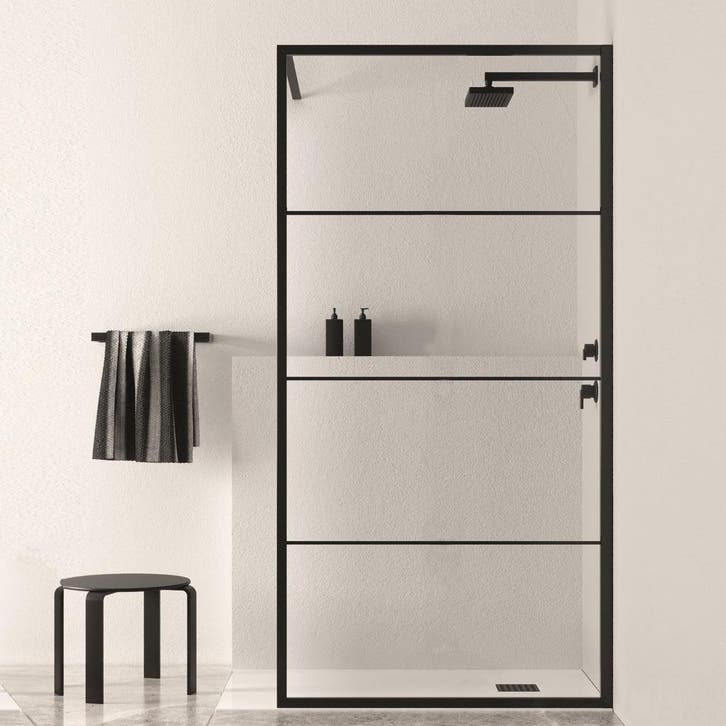 Aanbieding: BWS Douchewand Black Line | Nano Glas | Mat, Bricolage & Construction, Sanitaire, Douche, Enlèvement ou Envoi