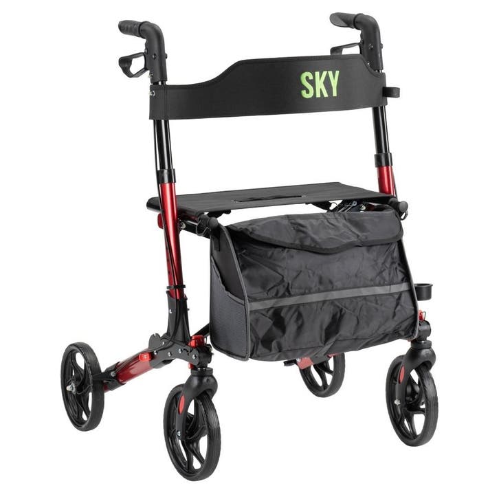 Sky lichtgewicht rollator - Rood, Divers, Déambulateurs, Enlèvement ou Envoi