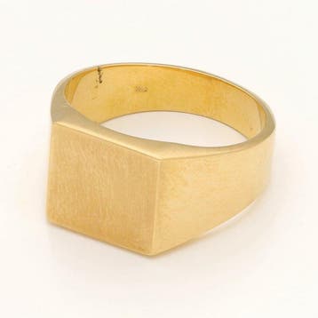 Bague - 18 carats Or jaune - bague à sceau