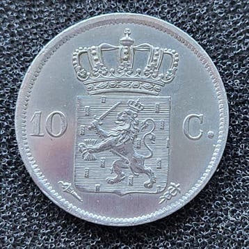 Nederland. Willem I. 10 cent 1827U (Zonder minimumprijs)