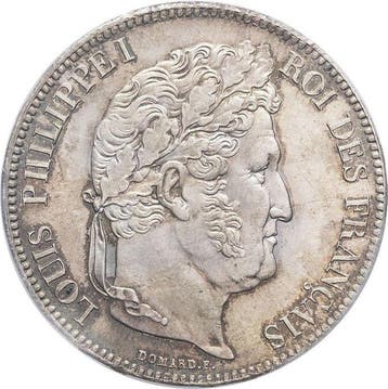 Frankrijk. Louis Philippe I. 5 Francs 1834-H, La Rochelle
