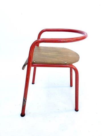 Tubauto - Chaise pour enfants - Métal et Bois moulé