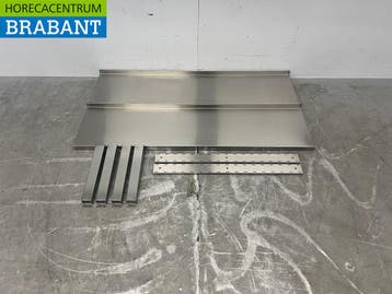 RVS Dubbel Wandschap Schap 120 x 30 cm Horeca, Ophalen of Verzenden, Nieuw in verpakking