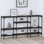 vidaXL Wandtafel met plank Zwart eiken 160 x 29 x 80 cm, Huis en Inrichting, Tafels | Bijzettafels, Verzenden, Nieuw