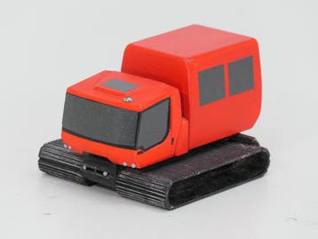Pistenbully Rettungsdienst 1:24, Sonderanfertigung Modell..., Hobby en Vrije tijd, Modelauto's | 1:24, Ophalen of Verzenden, Gebruikt