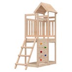 vidaXL Speeltoren Bruin 110,5 x 52,5 x 214 cm Massief, Kinderen en Baby's, Speelgoed | Buiten | Speeltoestellen, Verzenden, Nieuw