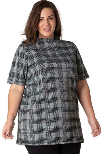 Tuniek Yesta ruit turtle neck 85CM maat 42/44, Verzenden