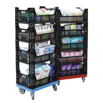 Compleet bakkenset, magazijnbakken, stapelkratten, duurzaam, 40 tot 60 cm, Verzenden, 50 tot 75 cm, Nieuw
