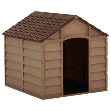 vidaXL Hondenhok 71x71,5x68 cm PP bruin, Verzenden