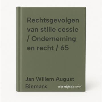 Rechtsgevolgen van stille cessie / Onderneming en recht / 65, Livres, Science, Verzenden, Jan Willem August Biemans