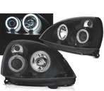 PHARES POUR RENAULT CLIO II 01-05 ANGEL EYES LED NOIR, Verzenden