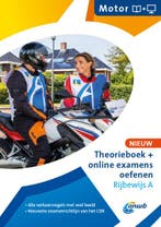 Theorieboek + onl. examens oefenen rijbewijs A mot ANWB, Verzenden, Gelezen, ANWB