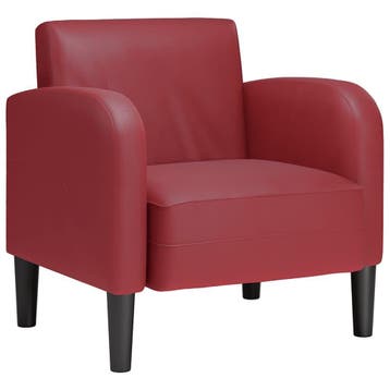Design Fauteuil Wijnrood - 35% korting, laatste stuks!, Kunststof, Verzenden, Minder dan 75 cm, Modern en traditioneel