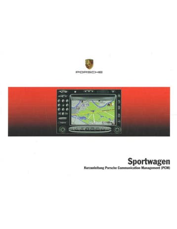 2004 PORSCHE PCM VERKORT INSTRUCTIEBOEKJE DUITS