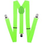 Fako Fashion - Bretels - Effen - 100cm - Fluo Groen, Verzenden