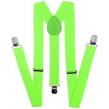 Fako Fashion - Bretels - Effen - 100cm - Fluo Groen, Verzenden, Nieuw