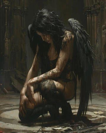 CREATIVE_HUB - Dark gothic sensual Angel